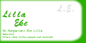 lilla eke business card